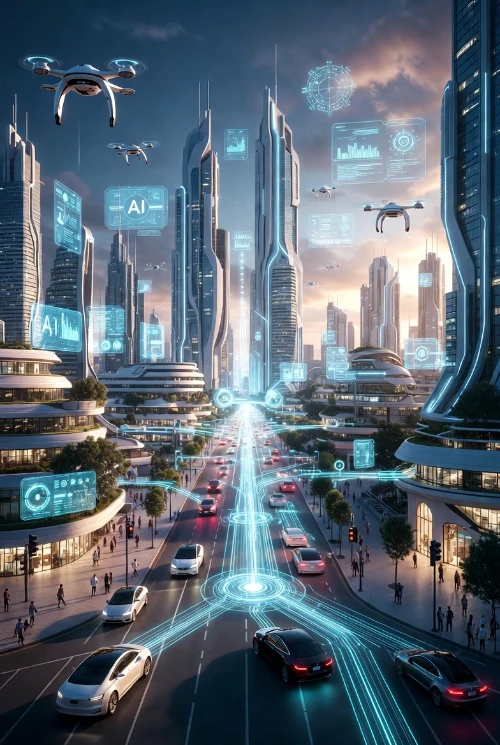 Future smart city powered by artificial intelligence technology