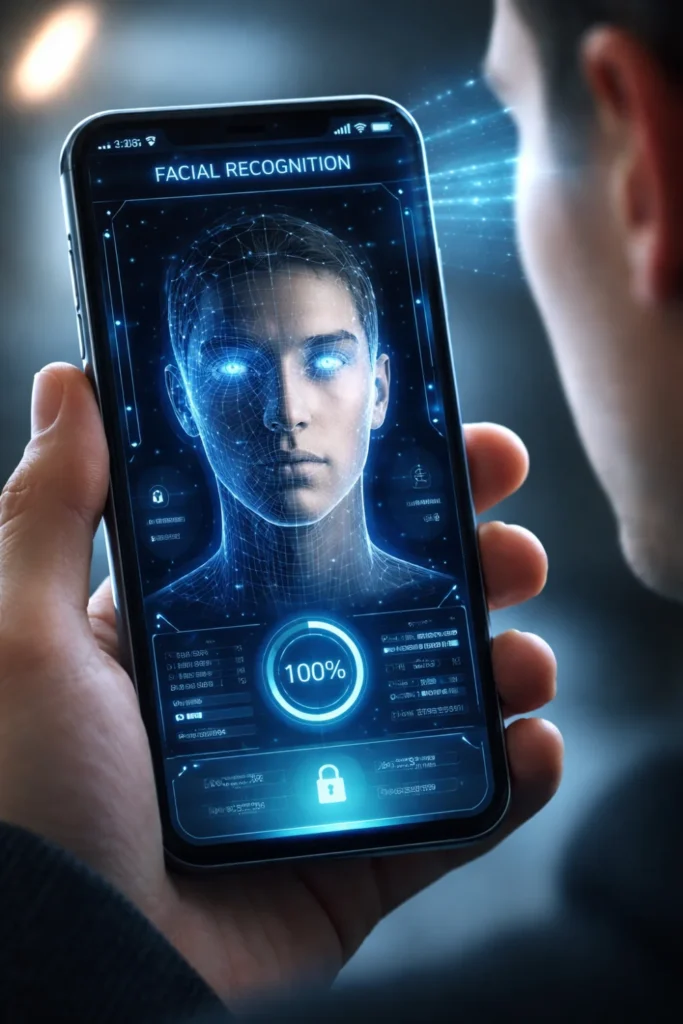 Facial recognition security feature powered by artificial intelligence