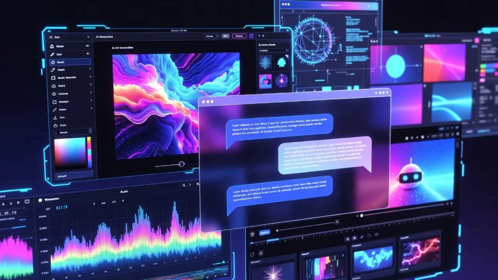 Real-world applications of generative AI in content creation and technology