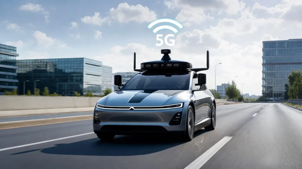 5g technology enabling real time communication for self driving cars