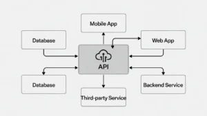 api connecting applications and exchanging data