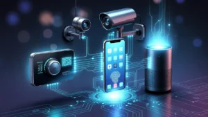 Internet of Things network connecting smart home devices