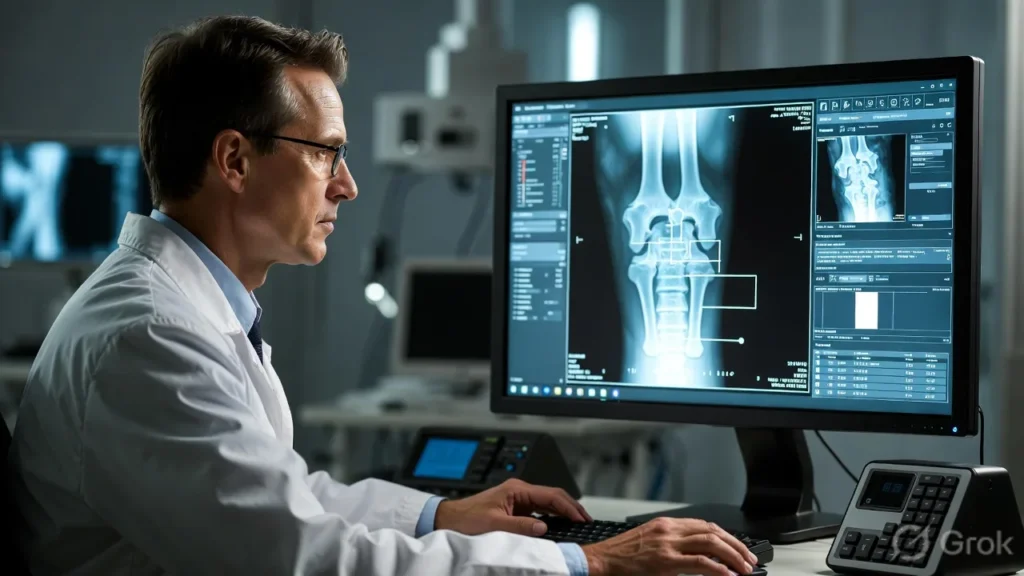 Computer vision analyzing medical imaging data