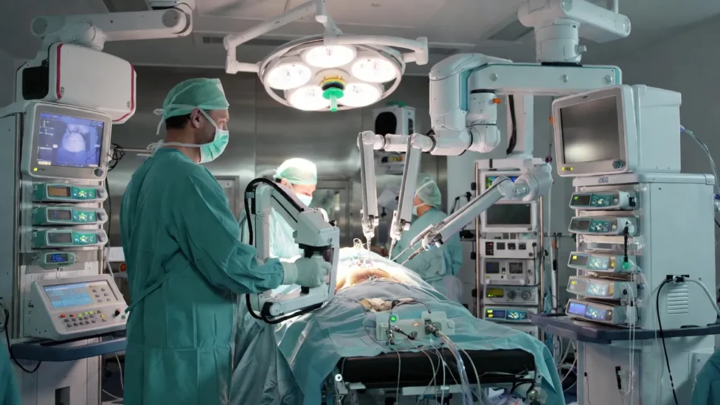 Robotic surgery assisted by artificial intelligence