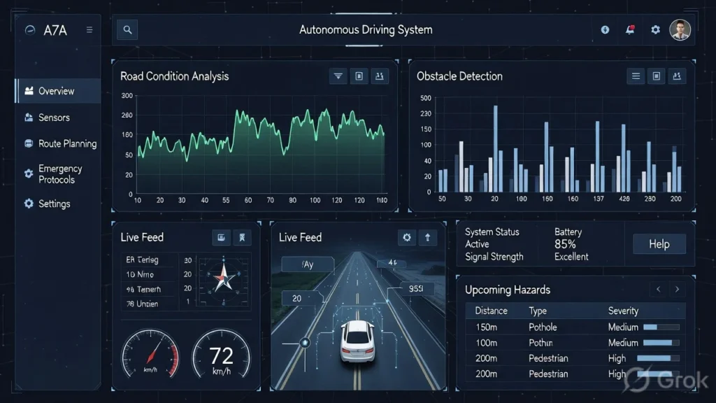 Artificial intelligence system controlling autonomous vehicle navigation