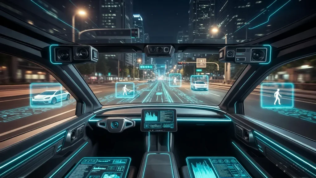 Reinforcement learning examples in self-driving cars making smart driving decisions