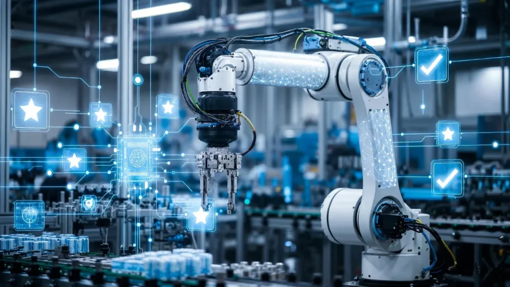 Reinforcement learning examples helping robots learn tasks through trial and error